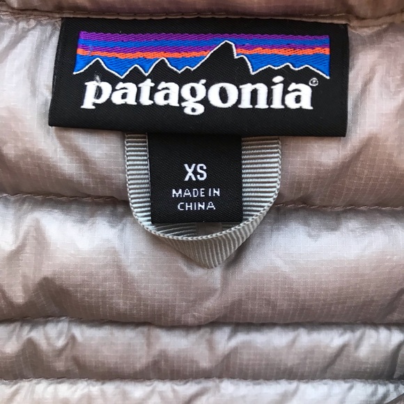 Patagonia Jacket Woman XS Ultralight Down Puffer Gray EUC - Picture 5 of 8